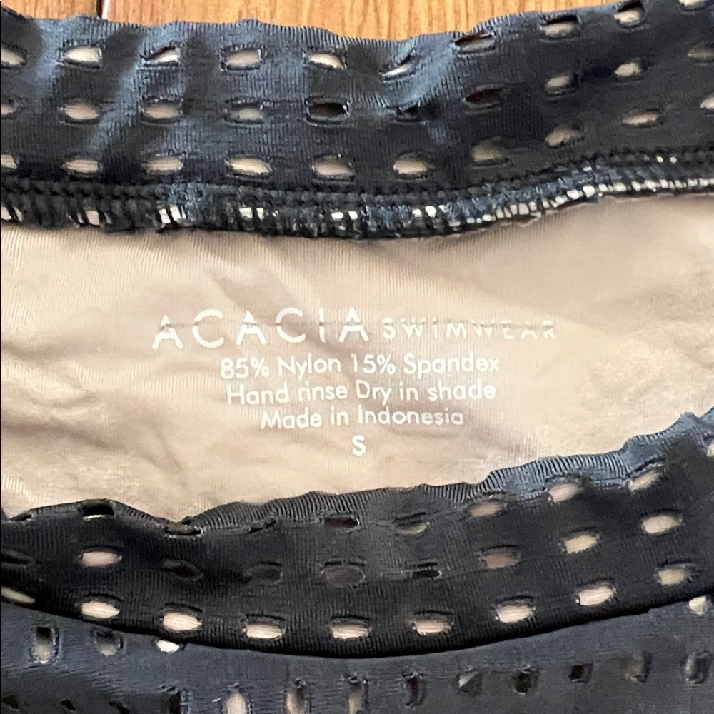Acacia Swimwear Black One Piece -Small - Picture 14 of 14